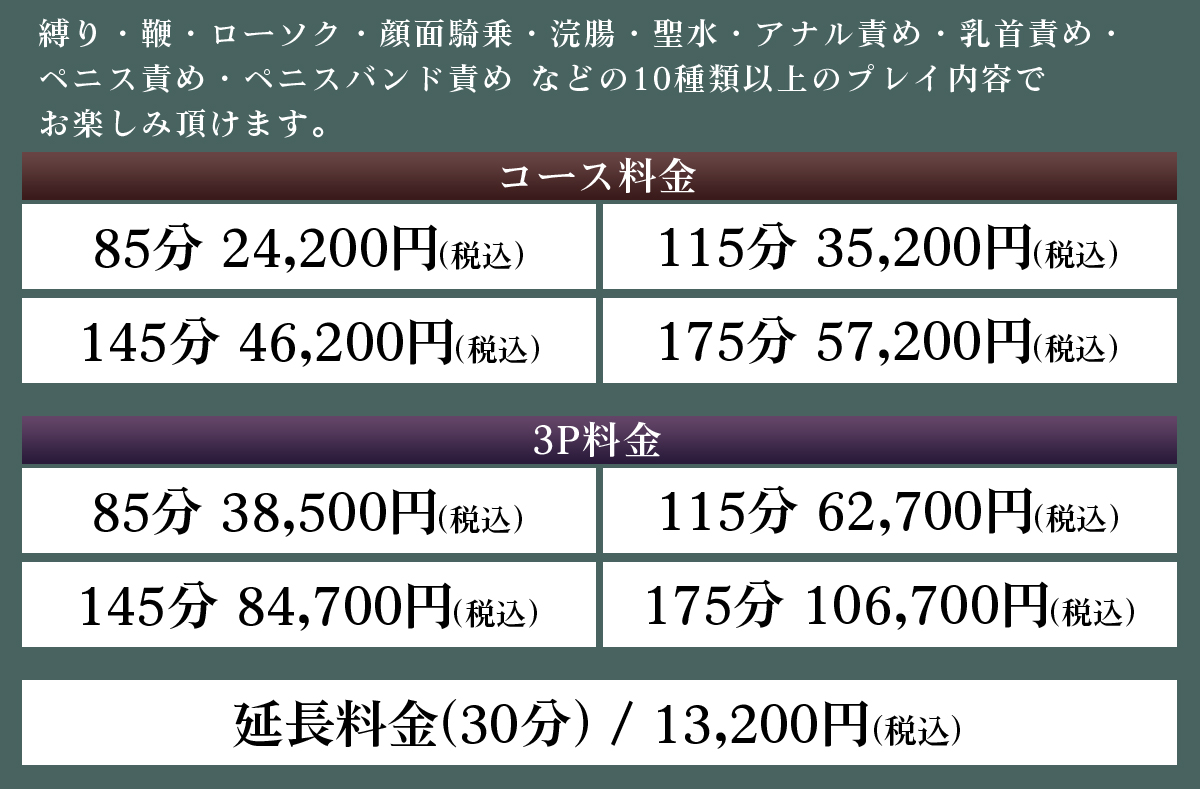Mコース料金